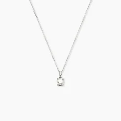 Pendentif Solitaire Aphrodite Or Blanc Diamant