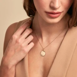 Pendentif Sunny Plaque Or Doré