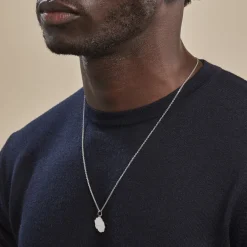 Pendentif Thea Argent Blanc