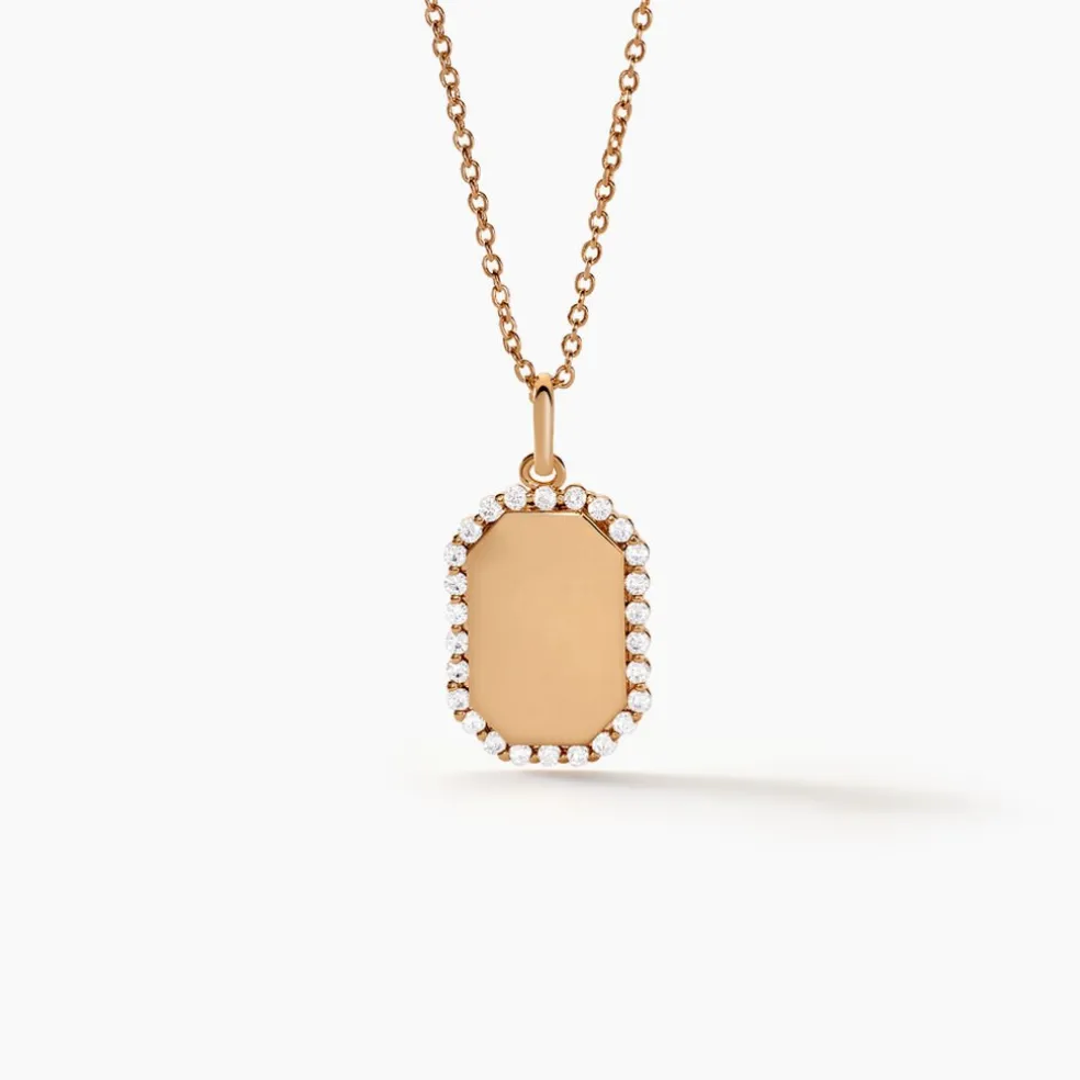 Pendentif Tissem Plaqué Or Doré Oxyde De Zirconium