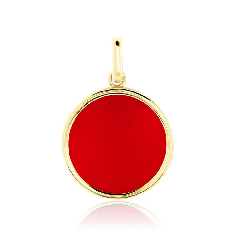 Pendentif Ultane Or Jaune Corail
