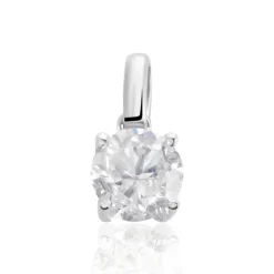 Pendentif Victoria Or Blanc Diamant