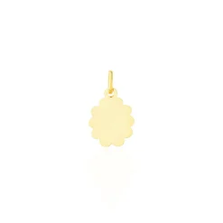 Pendentif Vierge Nuage Or Jaune