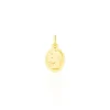 Pendentif Vierge Ovale Or Jaune