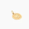 Pendentif Vierge Rond Or Jaune