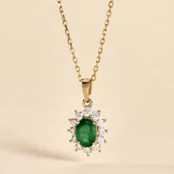 Pendentif Vladimir Or Jaune Rubis Diamants