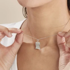 Pendentif Zodiaque Parchemin Argent Blanc