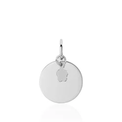 Pendentif Zodiaque Rond Argent Blanc