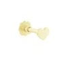 Piercing D'oreille Or Jaune Albie C艙ur