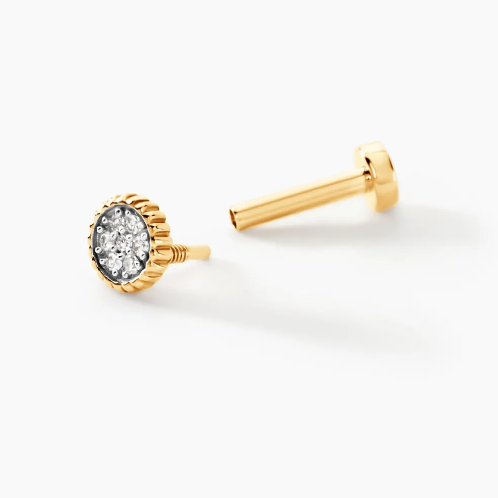 Piercing Grania Or Jaune Diamant