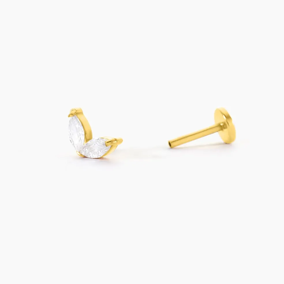 Piercing Judie Acier Jaune Oxyde De Zirconium