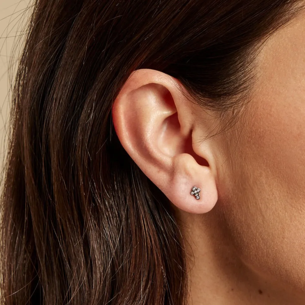 Piercing Maanta Acier Blanc Oxyde De Zirconium