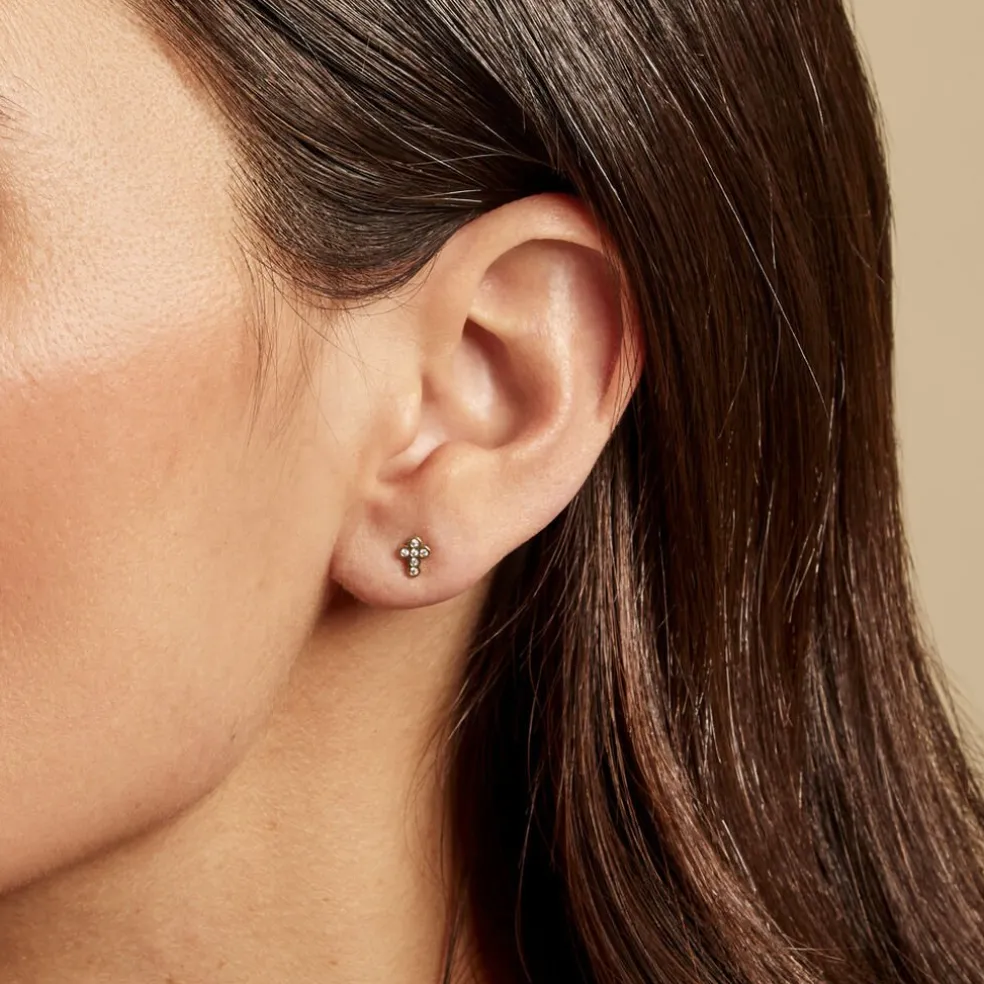 Piercing Maanta Acier Jaune Oxyde De Zirconium