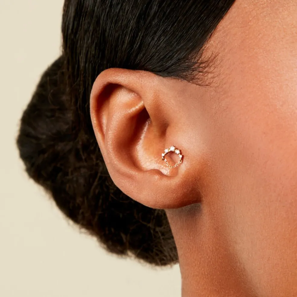 Piercing Mairwen Or Jaune Oxyde De Zirconium