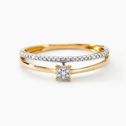 Solitaire Accompagne Marjani Or Jaune Diamant