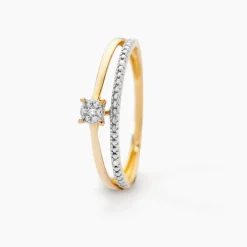 Solitaire Accompagne Marjani Or Jaune Diamant