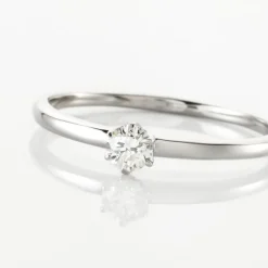 Solitaire Natalia Pl Platine Blanc Diamant