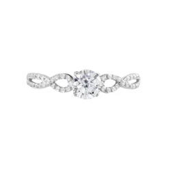 Solitaire Or Blanc Sevastiane Oxyde De Zirconium