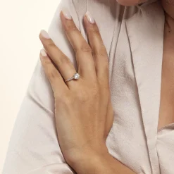 Solitaire Or Jaune Rachile Oxyde