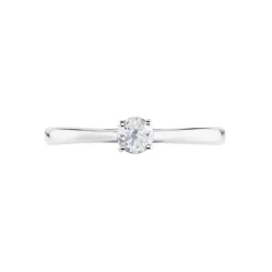 Solitaire  Victoria Platine Blanc Diamant