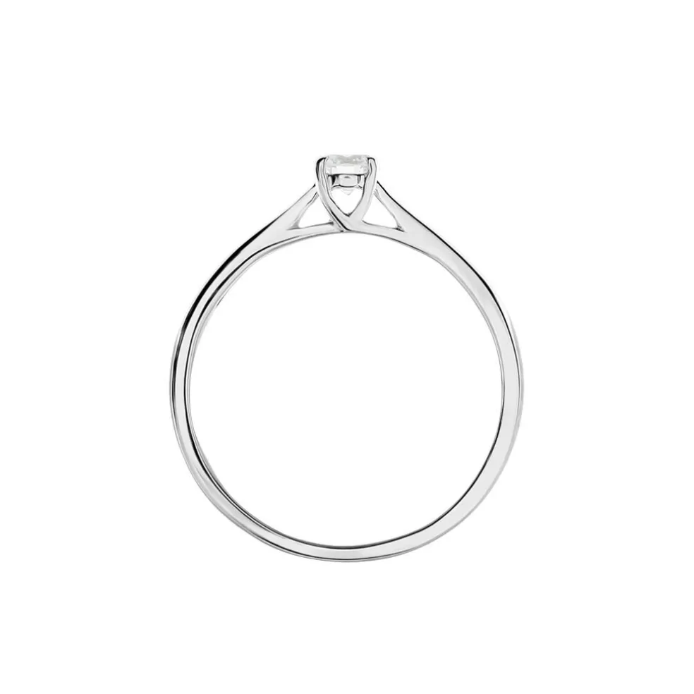 Solitaire Victoria Platine Blanc Diamant